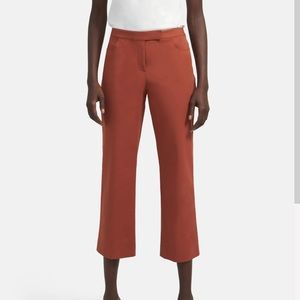 NWT Theory Womens Cropped Pants Flare Stretch